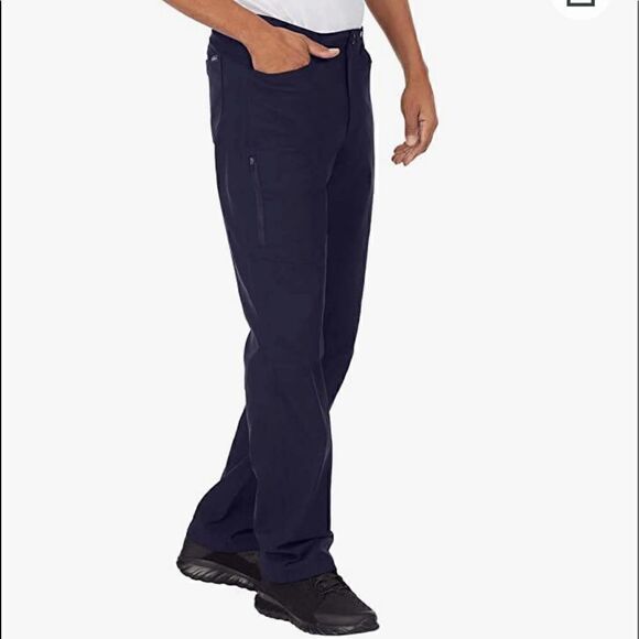 Men's Eddie Bauer 2-Way Stretch Soft Fleece Lined Tech Cargo Pant w/Pockets - Picture 2 of 8